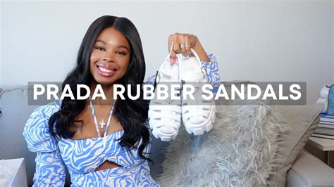 UNBOXING PRADA RUBBER SANDAL